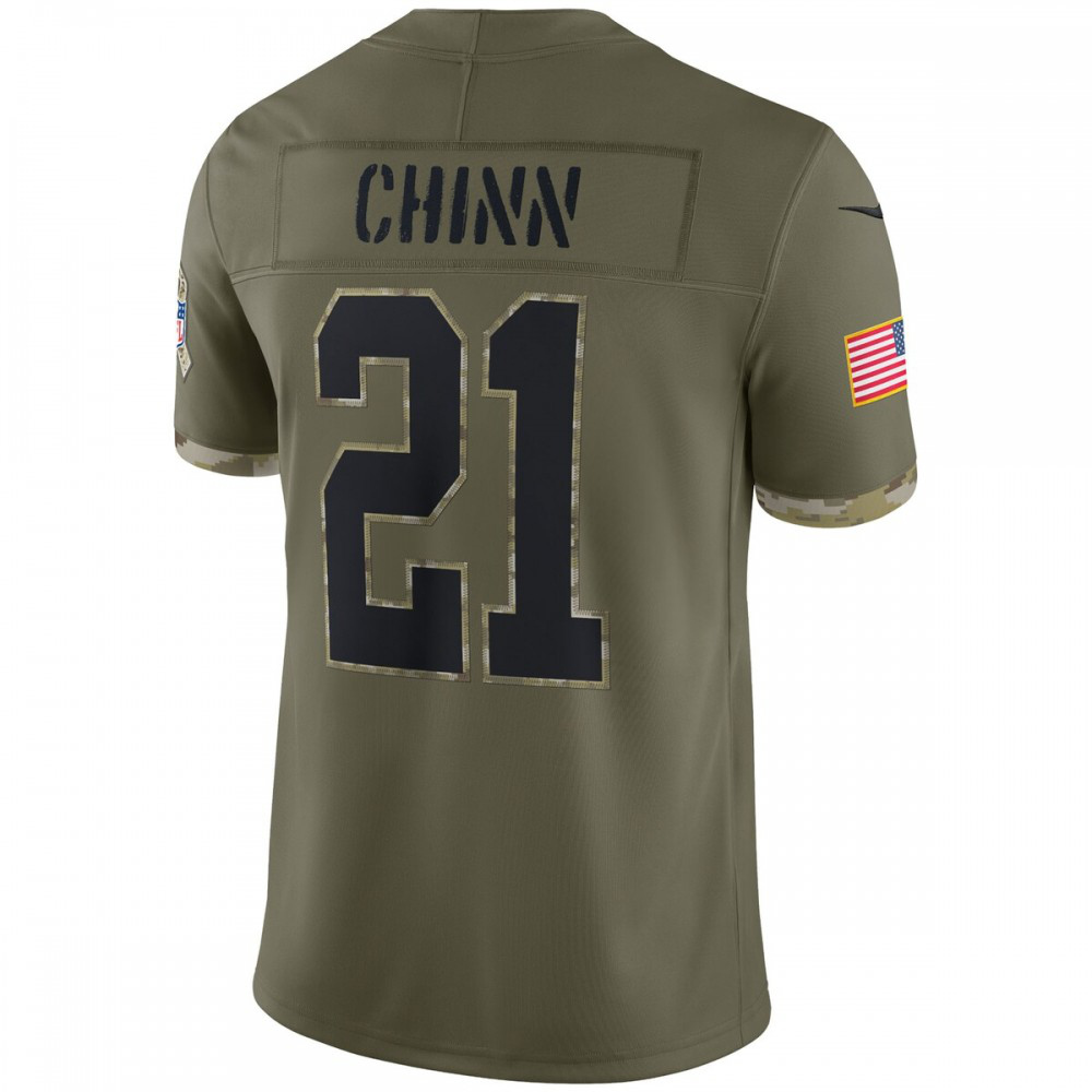 Jeremy Chinn Carolina Panthers Nike 2022 Salute To Service Limited Jersey - Olive-GridironStore